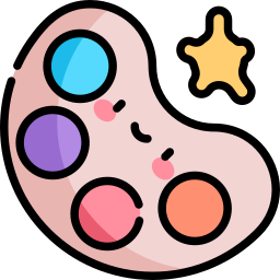 A cartoon of a game controller with a star in the background.